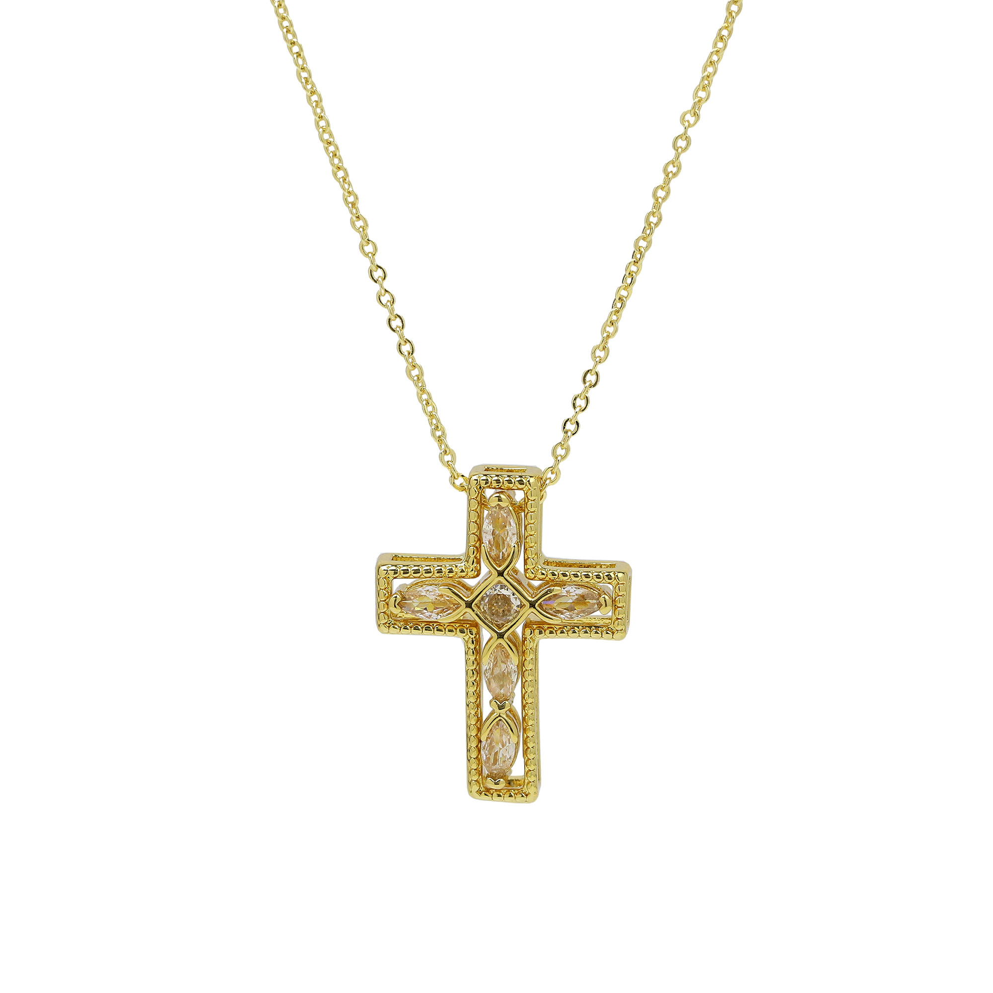 Detachable Cross Pendant Necklace