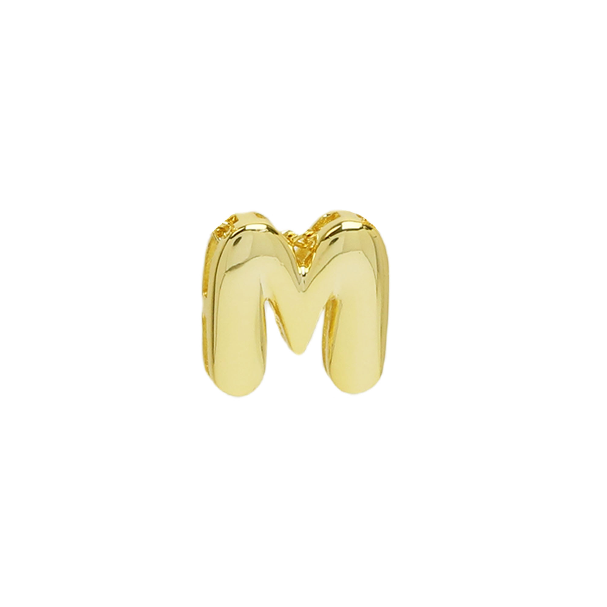 Mini DIY Initial  Bubble Letter Pendant Charm