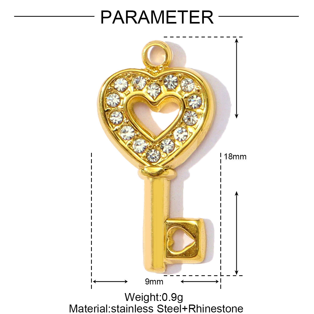 Love Key Camera Cherry Sun Money Stainless Steel Charms