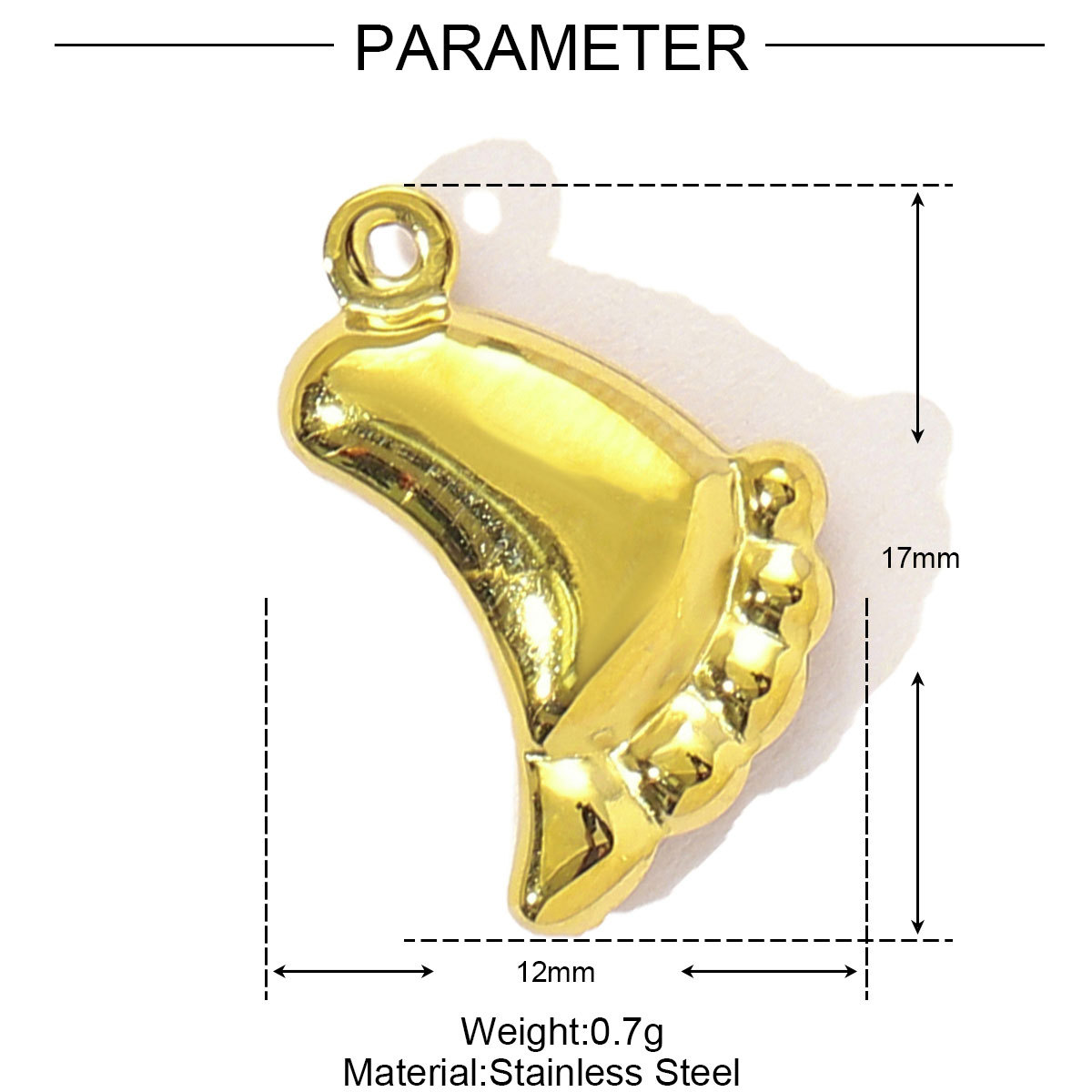Heart Cherry Life Tree Flower Clover Stainless Steel Charms