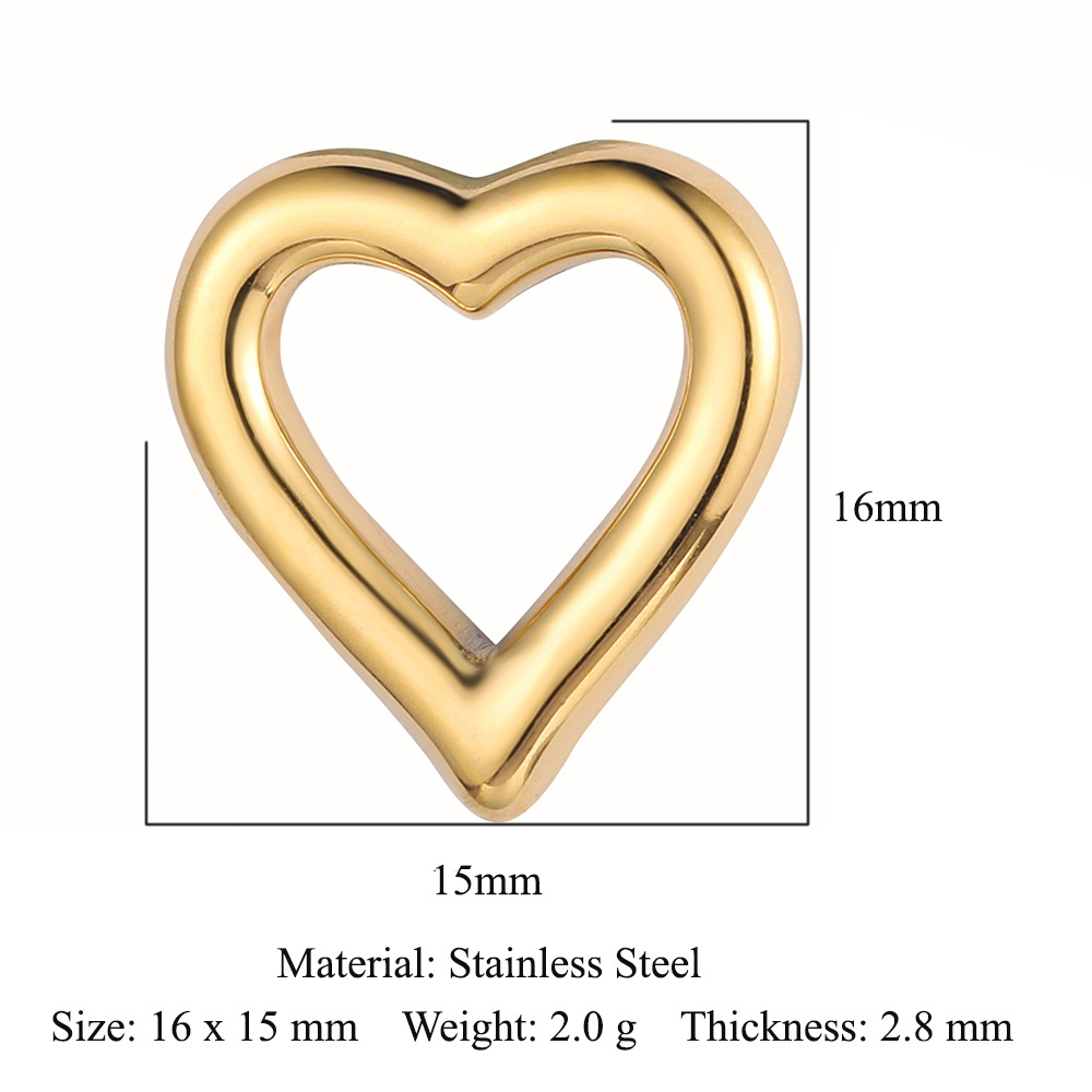 Heart Key Infinity Symbol Stainless Steel Charms