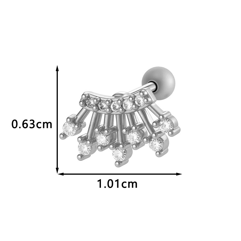 Flower Leaves Piercing Earrings