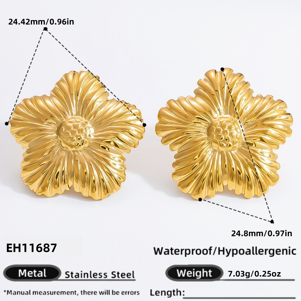 Flower Butterfly Earrings