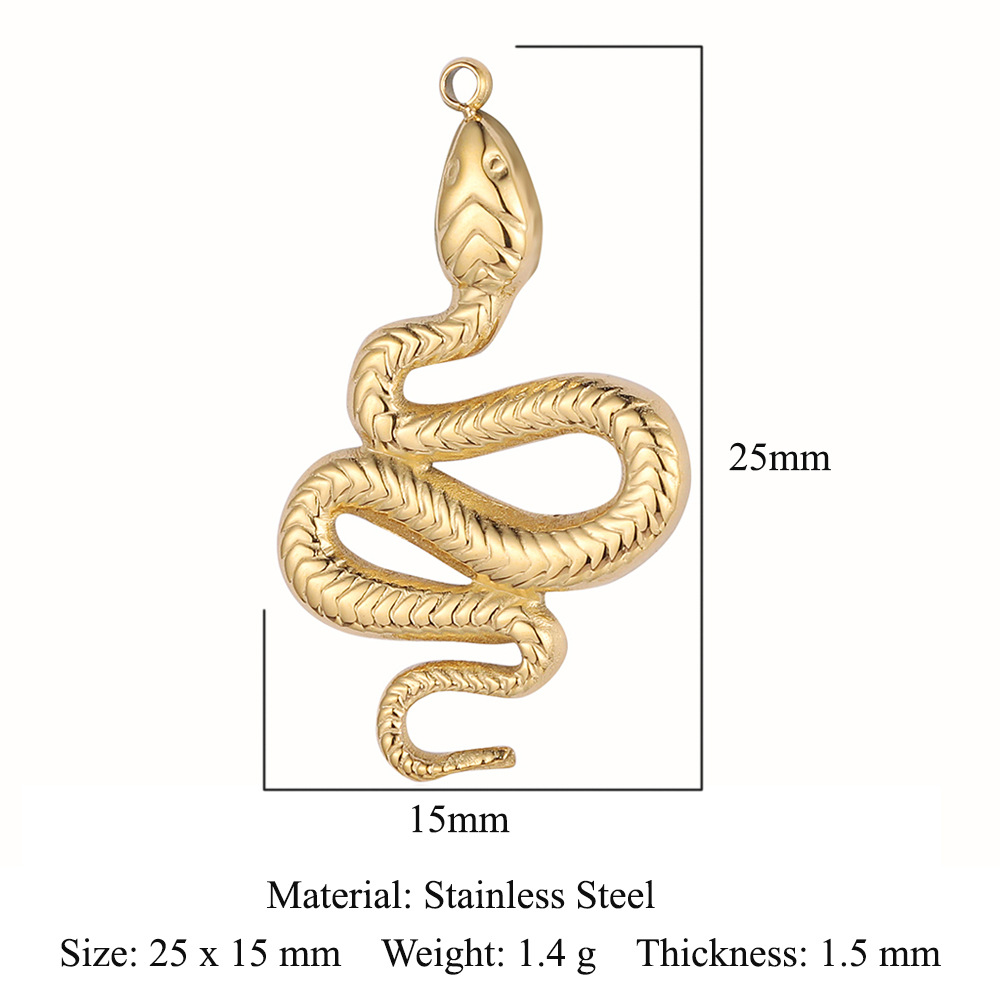 Snake Fishtail Dolphin Seahorse Stainless Steel Charms