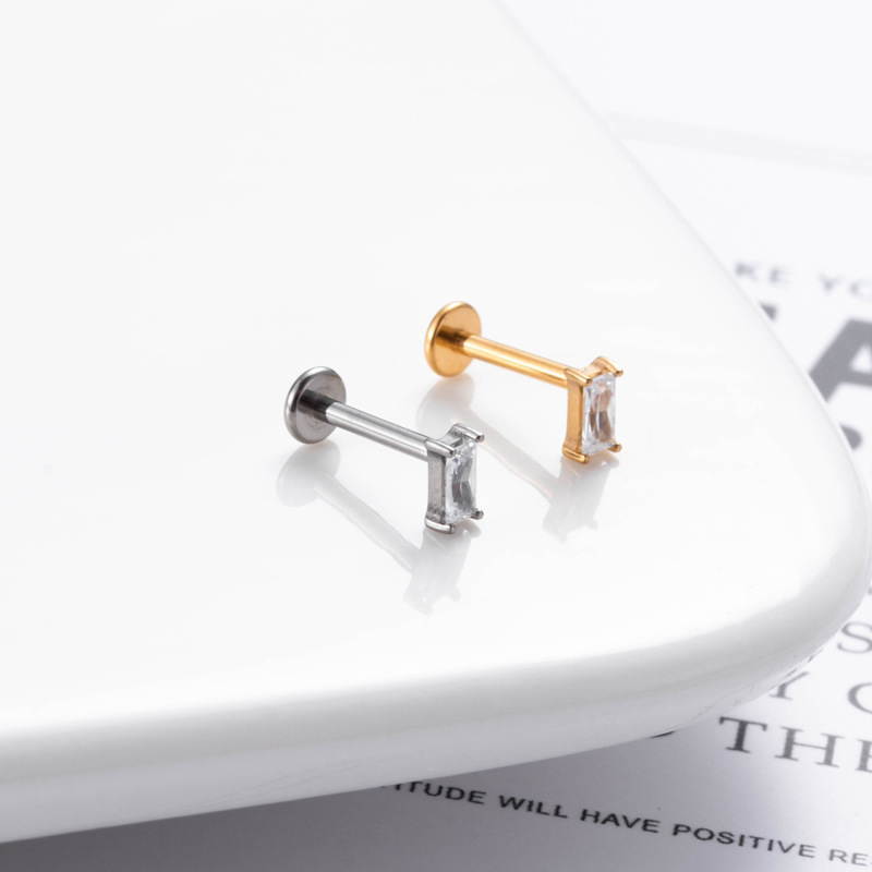 G23 Zircon Flower Plus-in Piercing Earrings