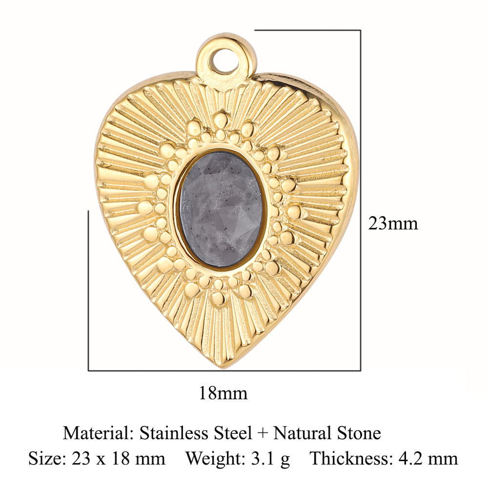 Heart Key Infinity Symbol Stainless Steel Charms