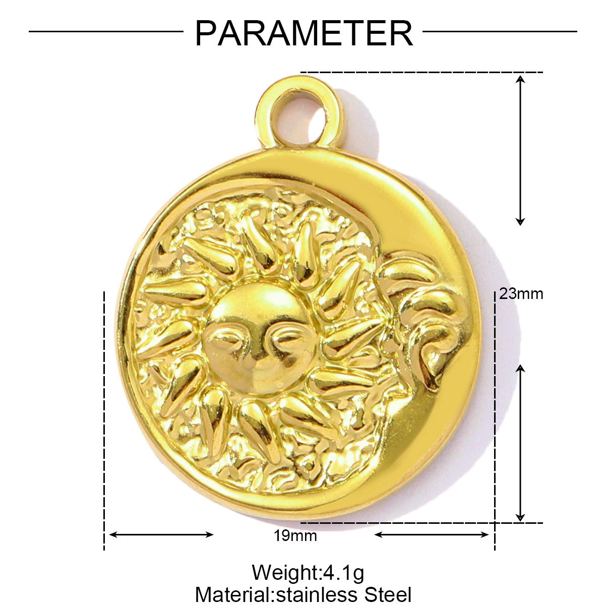 Love Key Camera Cherry Sun Money Stainless Steel Charms