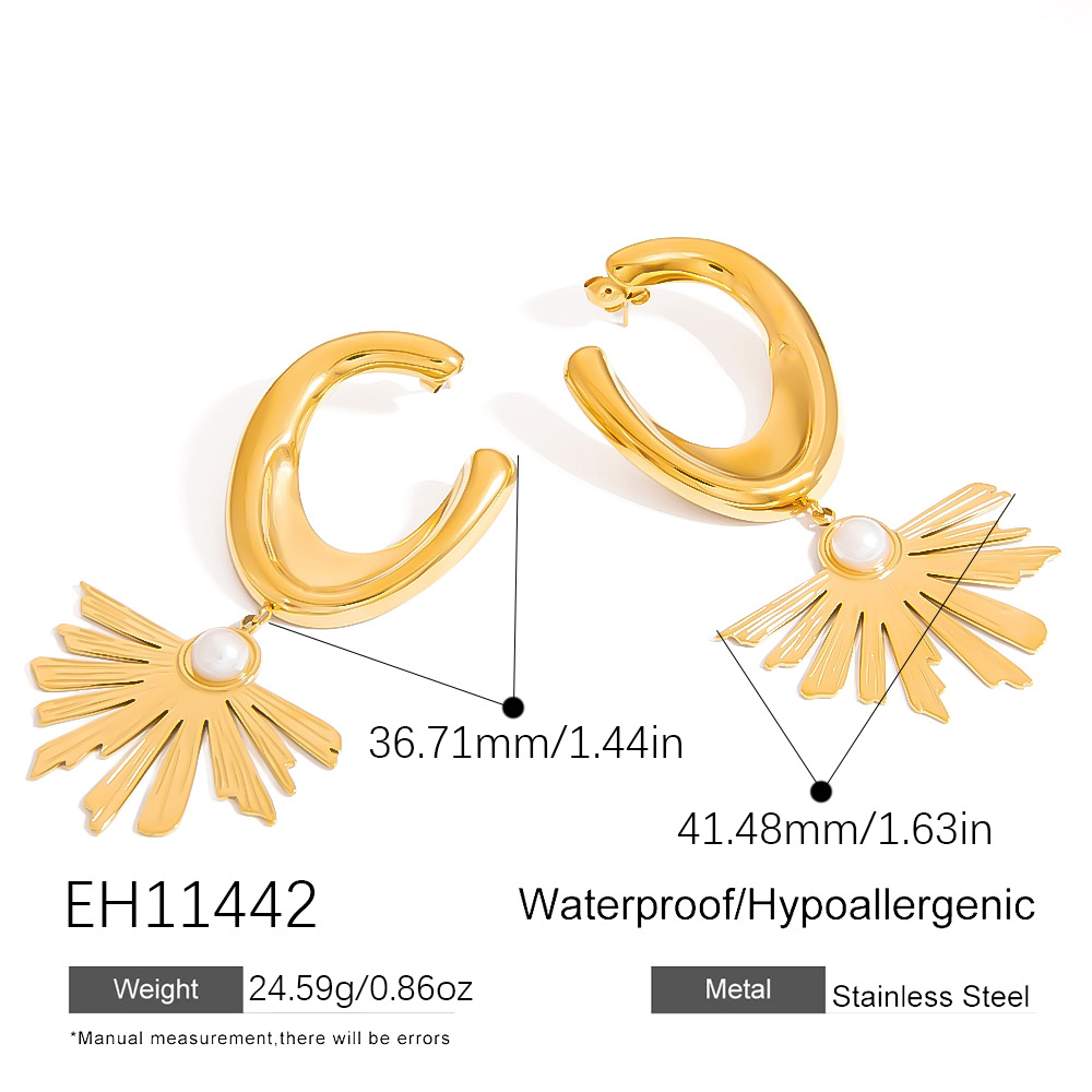 Flower Star Irregular Earrings