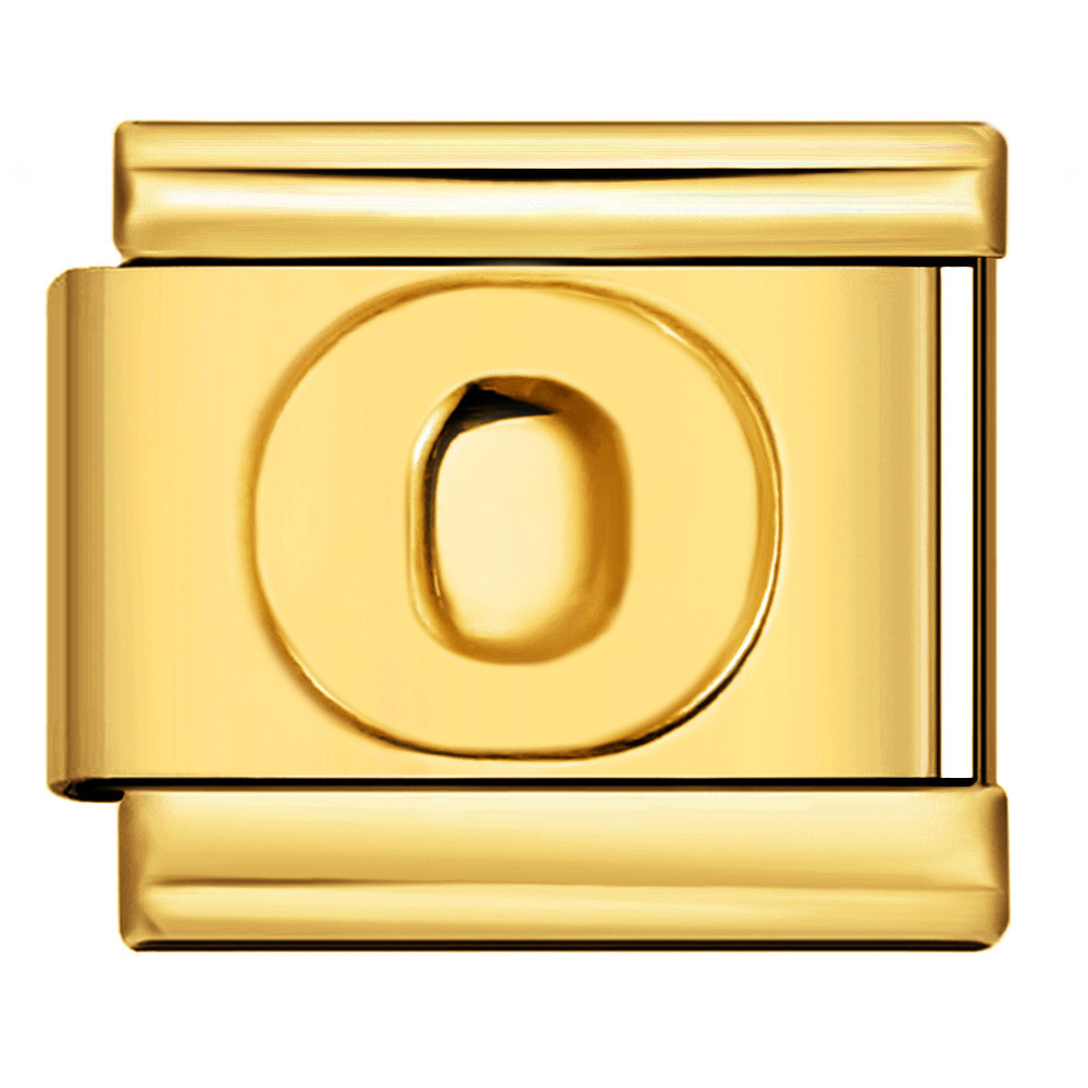 Gold Letter Italian Bracelet Stainless Steel DIY