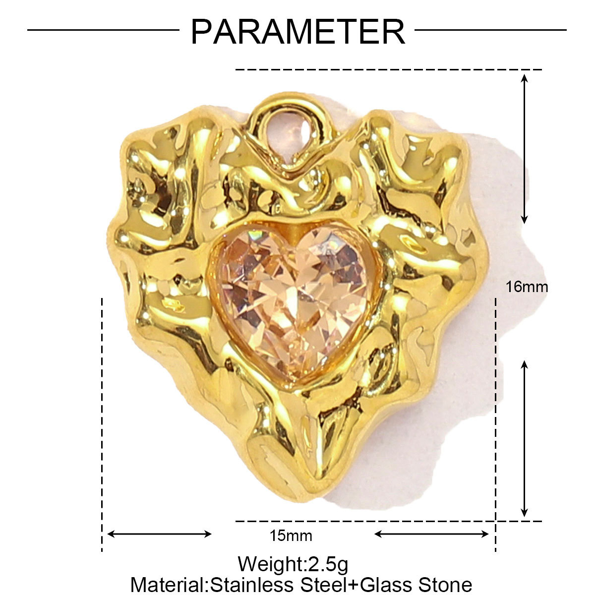 Heart Flower Butterfly Windmill Stainless Steel Charms