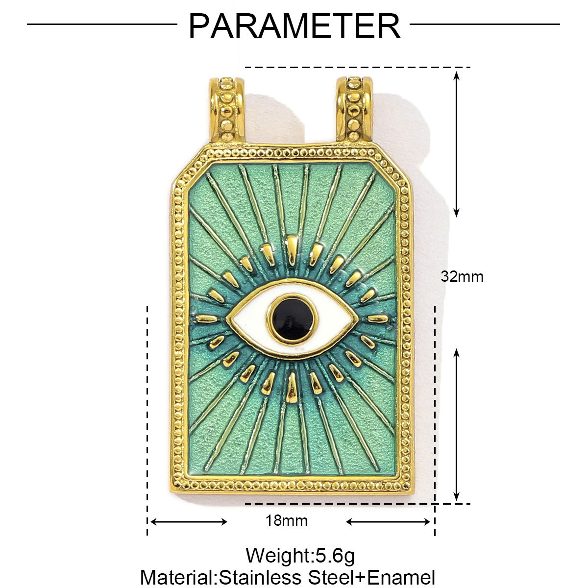 Tarot Devil's Eye Eagle Stainless Steel Charms