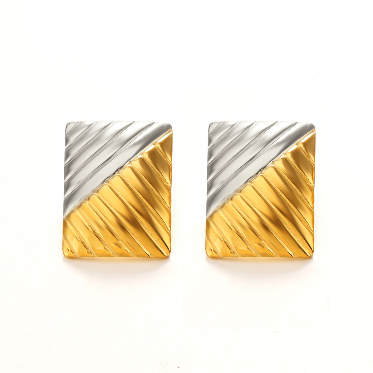 Stainless Steel Hip Hop Earrings