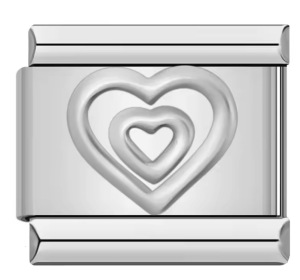 Love Heart DIY Enamel Italian Charms Bracelet