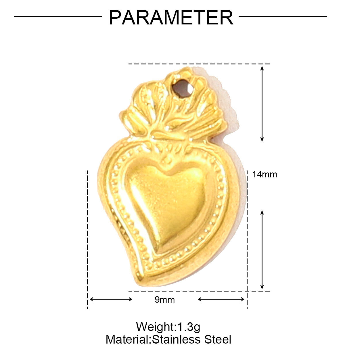 Flower Crown Life Tree Hands Feet Stainless Steel Charms