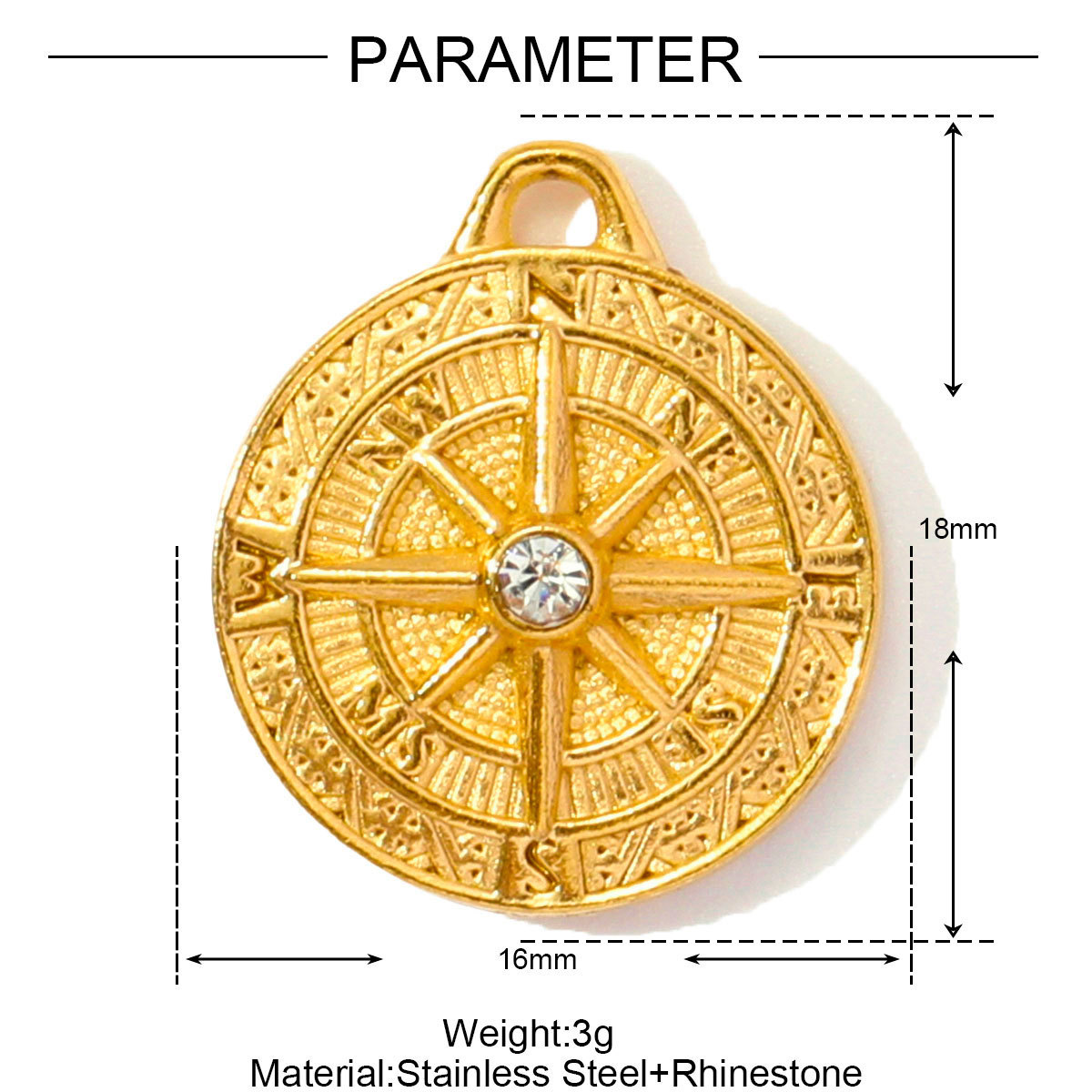 Enamel Love Flower Star Fishtail Stainless Steel Charms