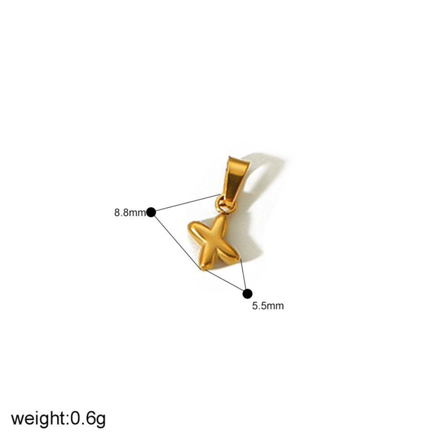 Stainless Steel Bubble 26 Letter Charms