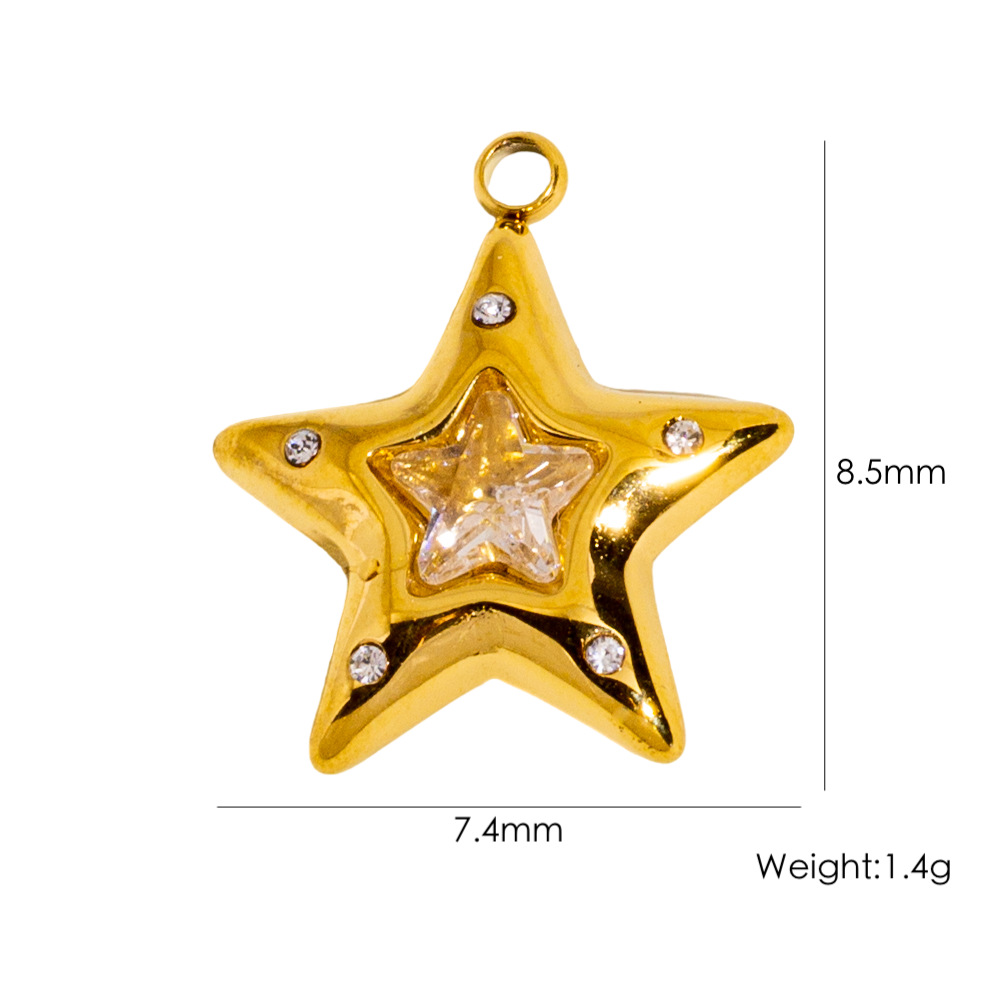 DIY Christmas Tree Flower Moon Malachite Charms