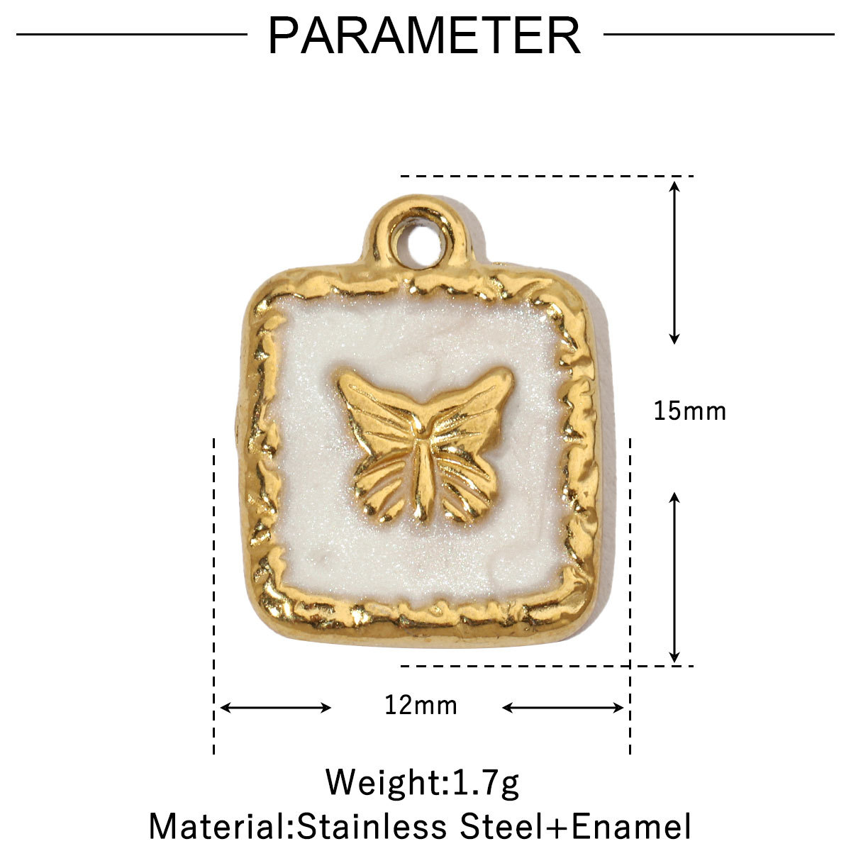 Coconut Snake Bee Crab Butterfly Stainless Steel Charms