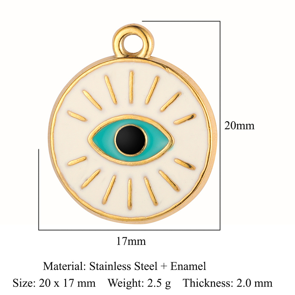 Eyes Hand Stainless Steel Charms