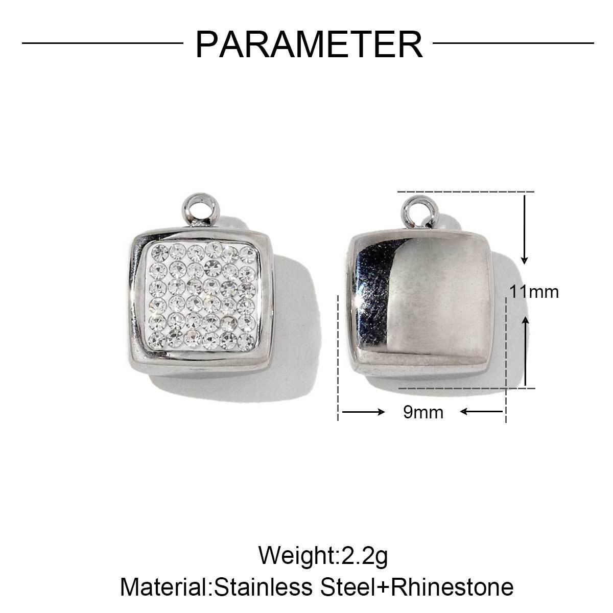 Metal Wind Heart Lock Clouds Stainless Steel Charms