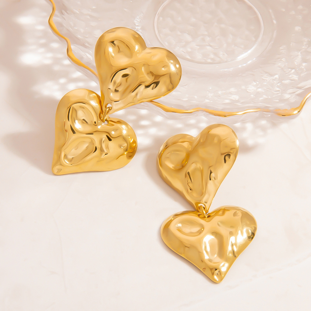 Double Heart Earrings