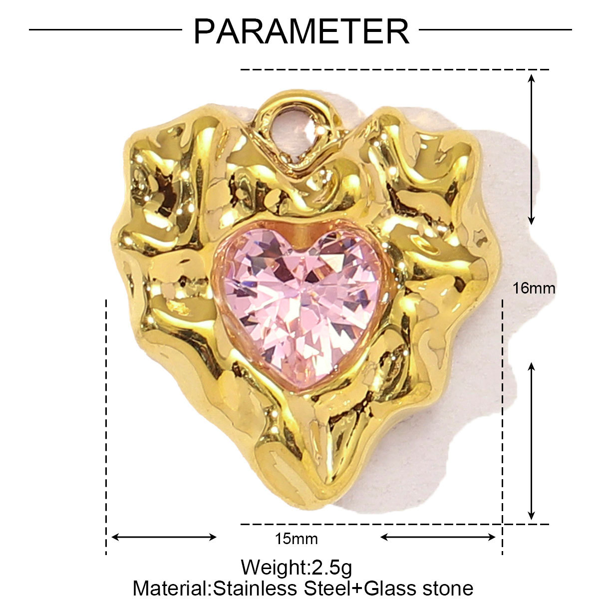 Heart Flower Butterfly Windmill Stainless Steel Charms