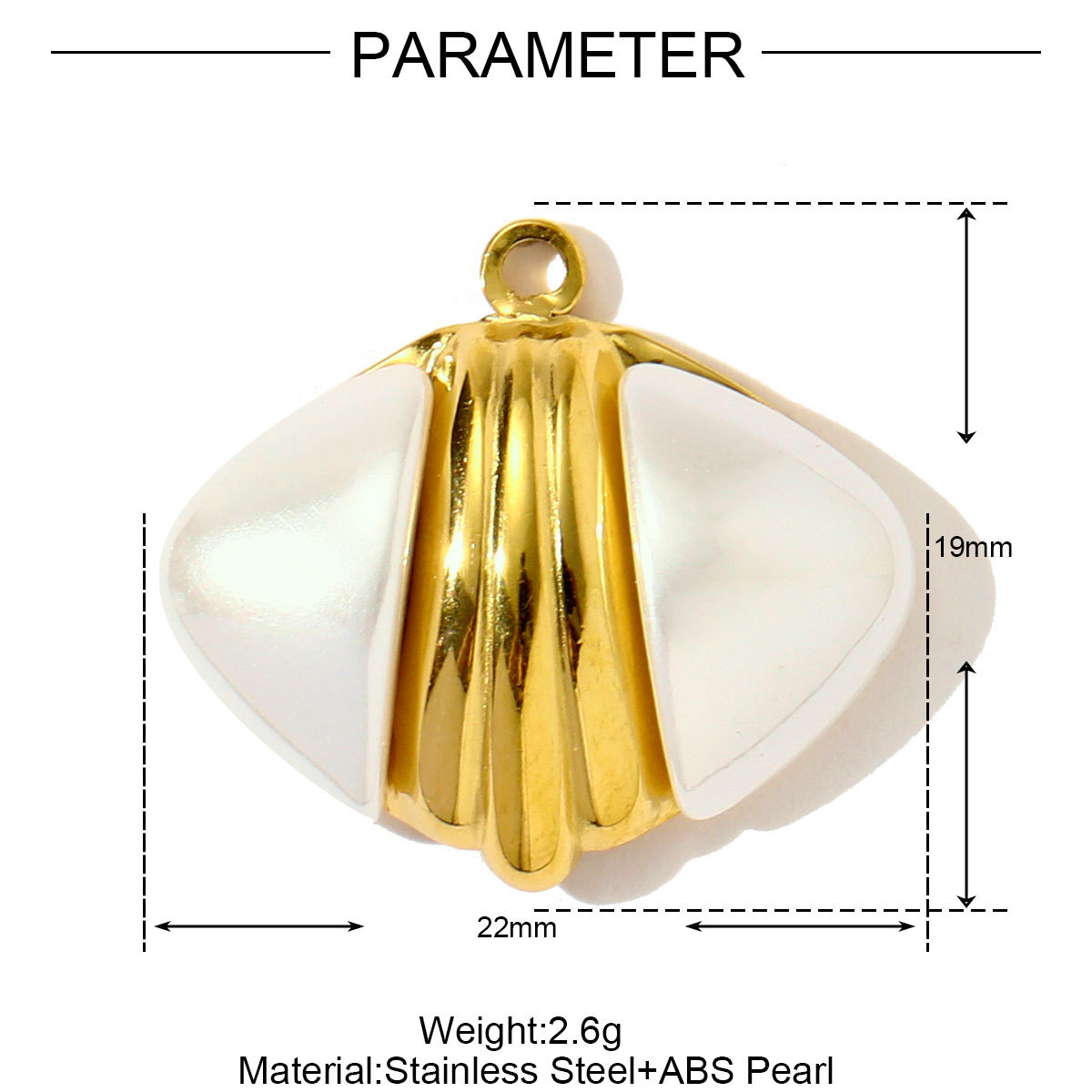 Love Four-leaf Clover Pentagram Stainless Steel Charms