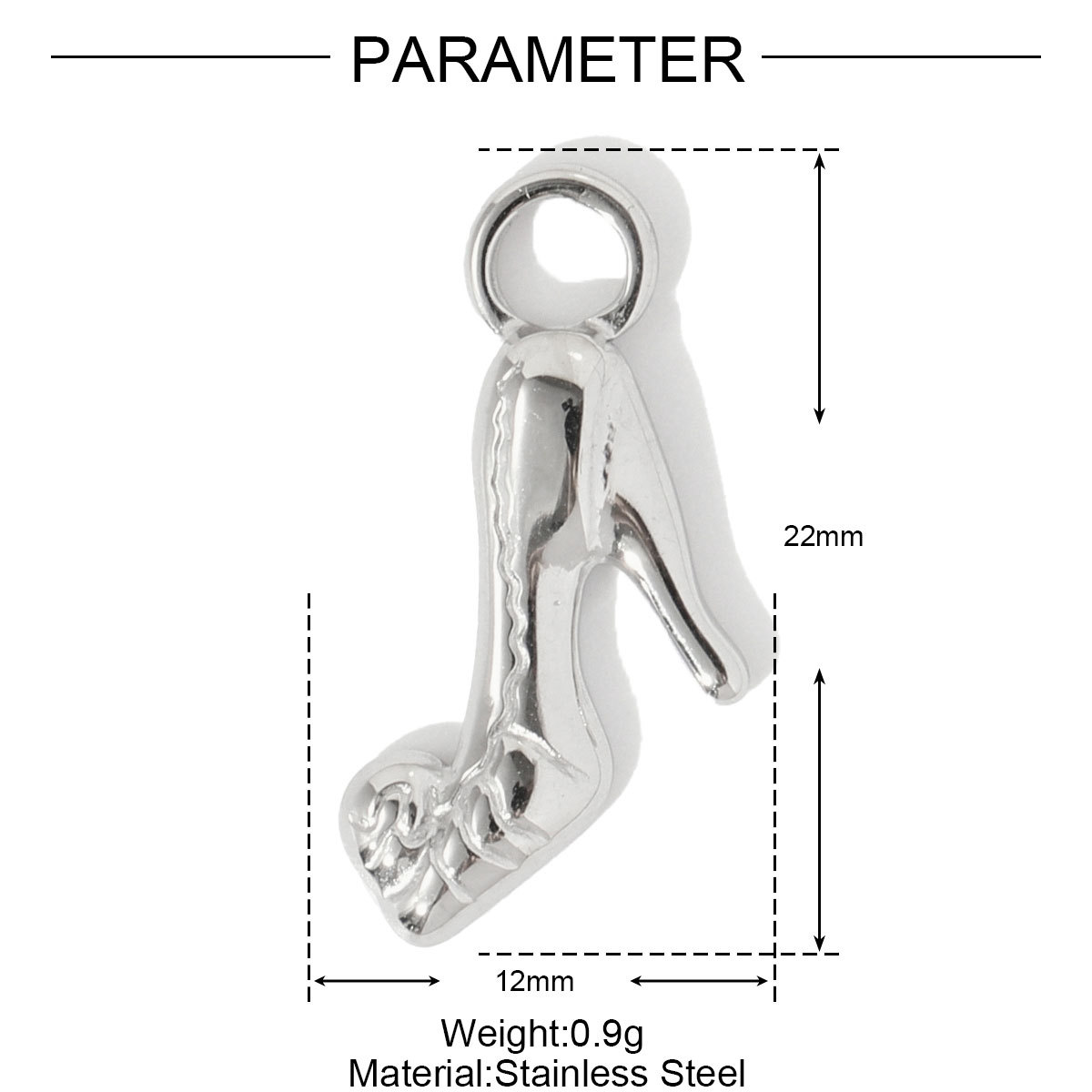 Enamel Violin Heart Candy Tower Stainless Steel Charms