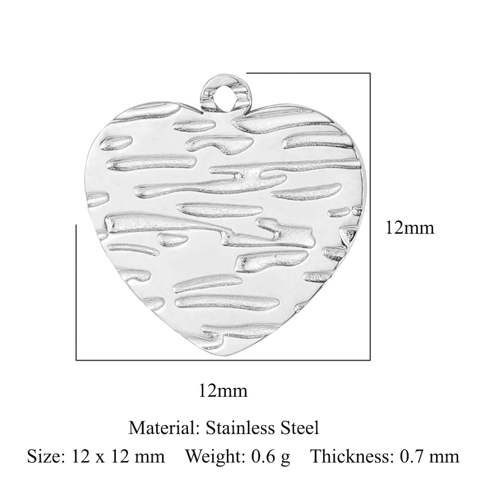 Heart Key Infinity Symbol Stainless Steel Charms