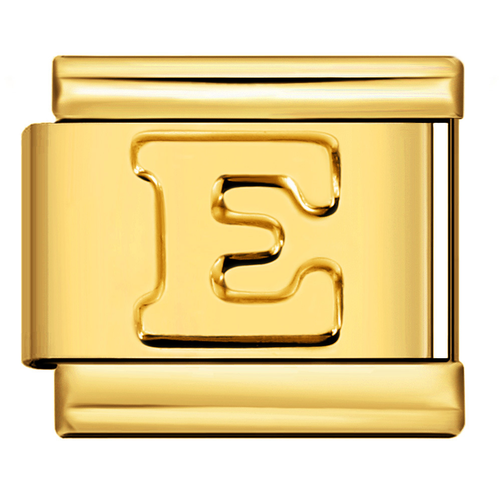 Gold Letter Italian Bracelet Stainless Steel DIY