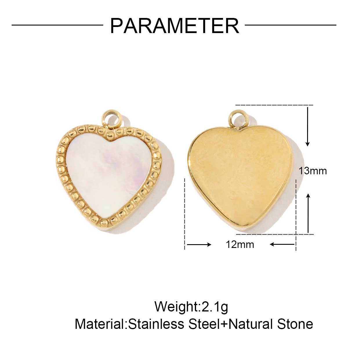 Geometric Stainless Steel Charms