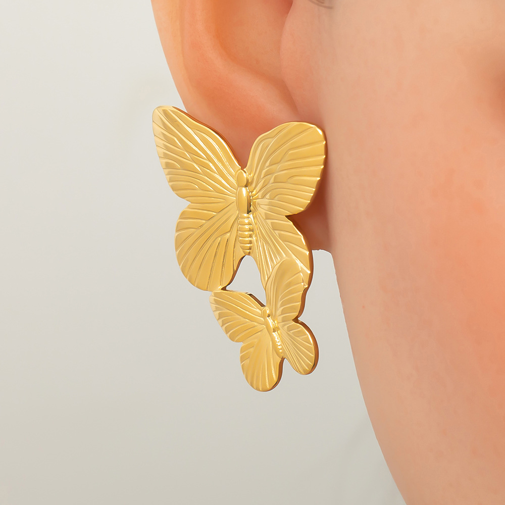 Flower Butterfly Earrings