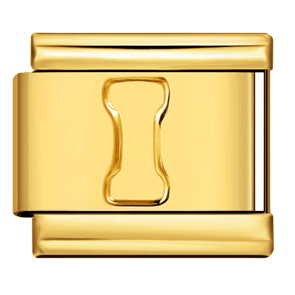 Gold Letter Italian Bracelet Stainless Steel DIY