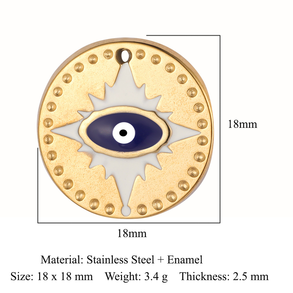 Eyes Hand Stainless Steel Charms