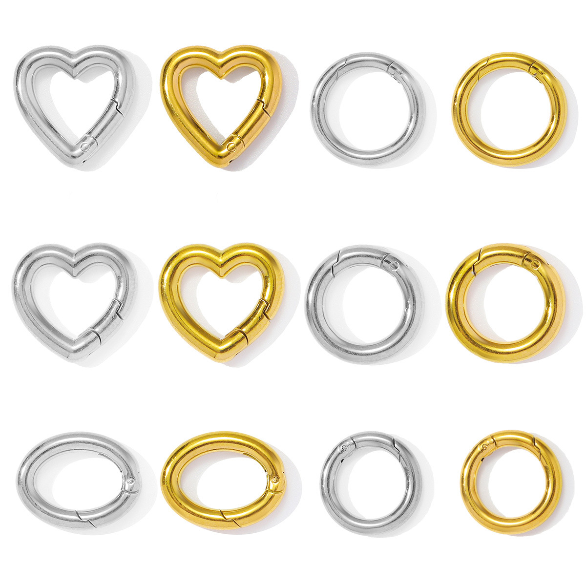 Round Love Stainless Steel Charms