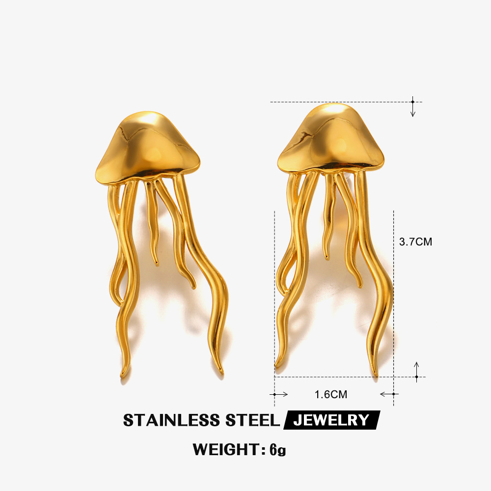 Stainless Steel Starfish Earrings