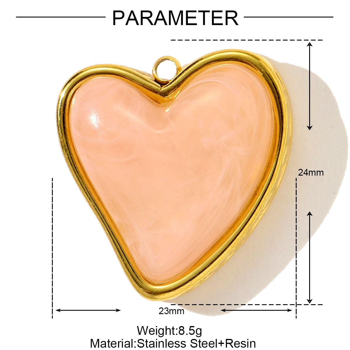 Love Four-leaf Clover Pentagram Stainless Steel Charms