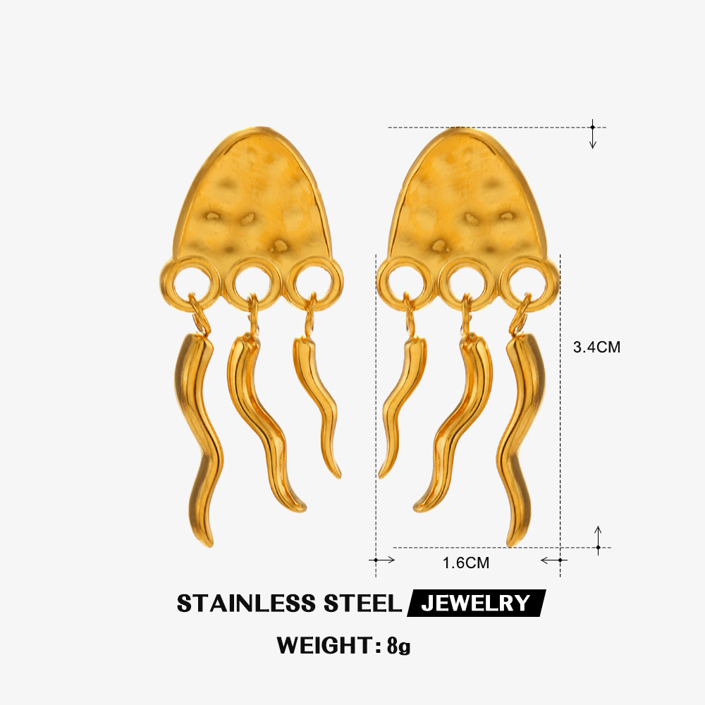 Stainless Steel Starfish Earrings