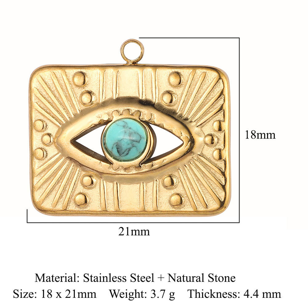 Eyes Hand Stainless Steel Charms