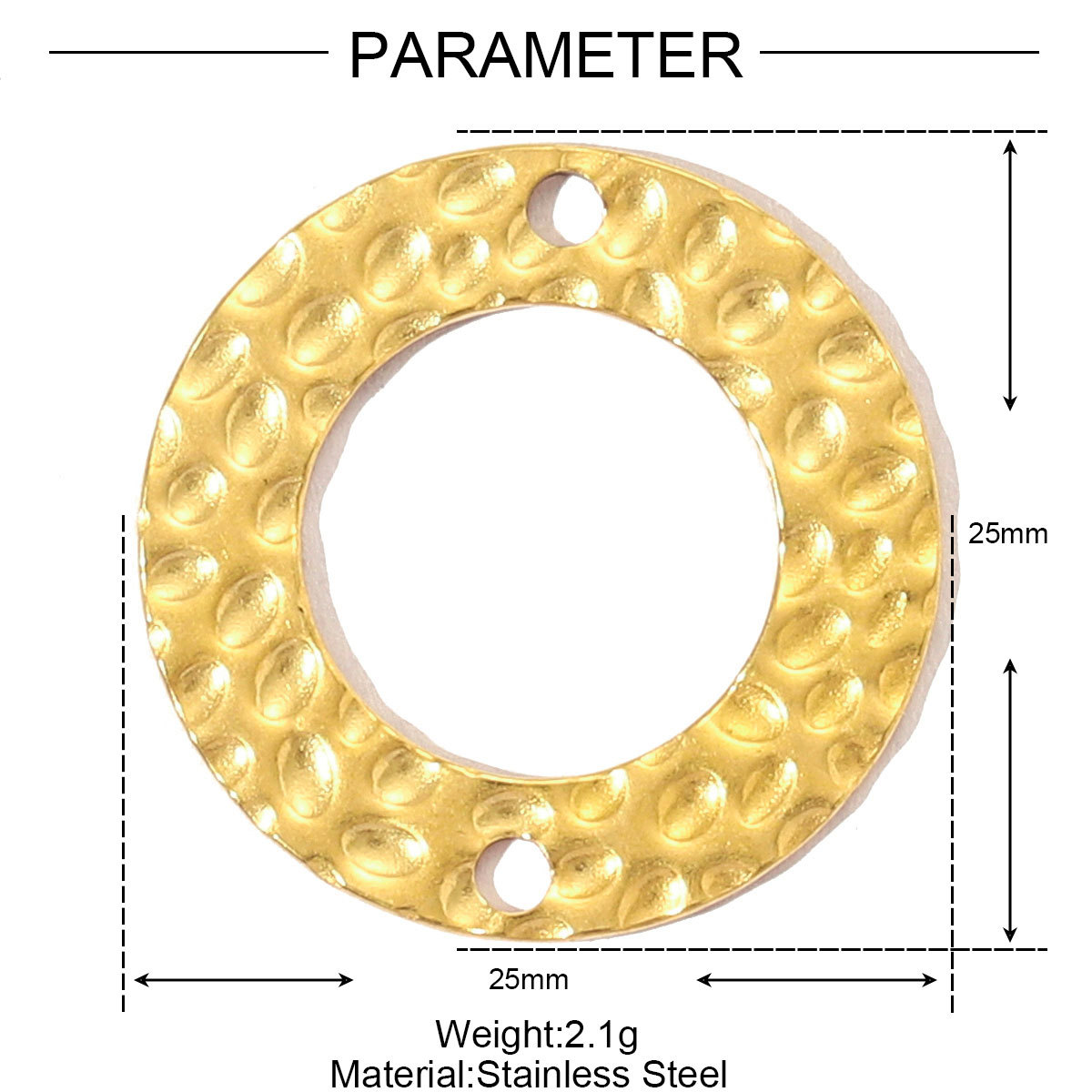 Pearl Flower Starfish Heart Stainless Steel Charms