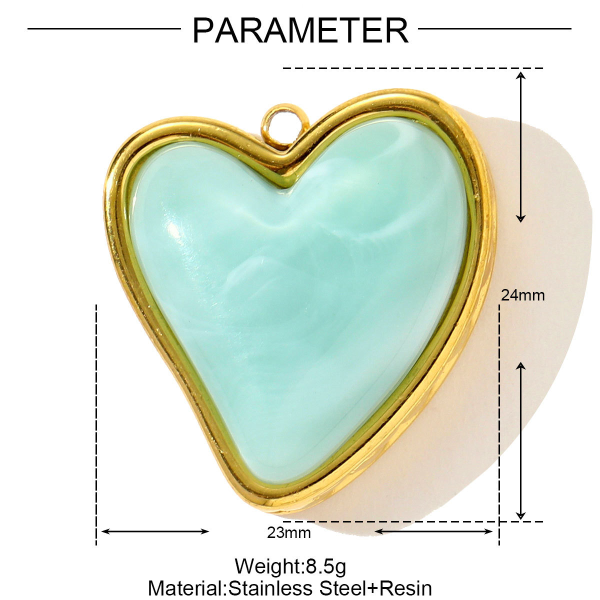 Love Four-leaf Clover Pentagram Stainless Steel Charms