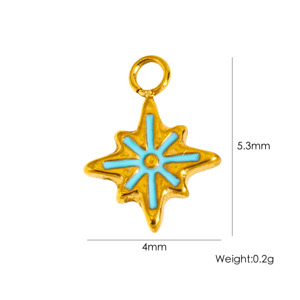 DIY Christmas Tree Flower Moon Malachite Charms