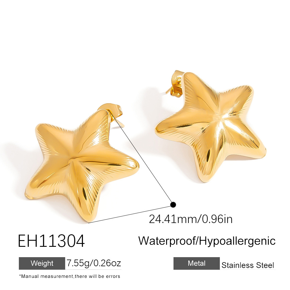 Flower Star Irregular Earrings