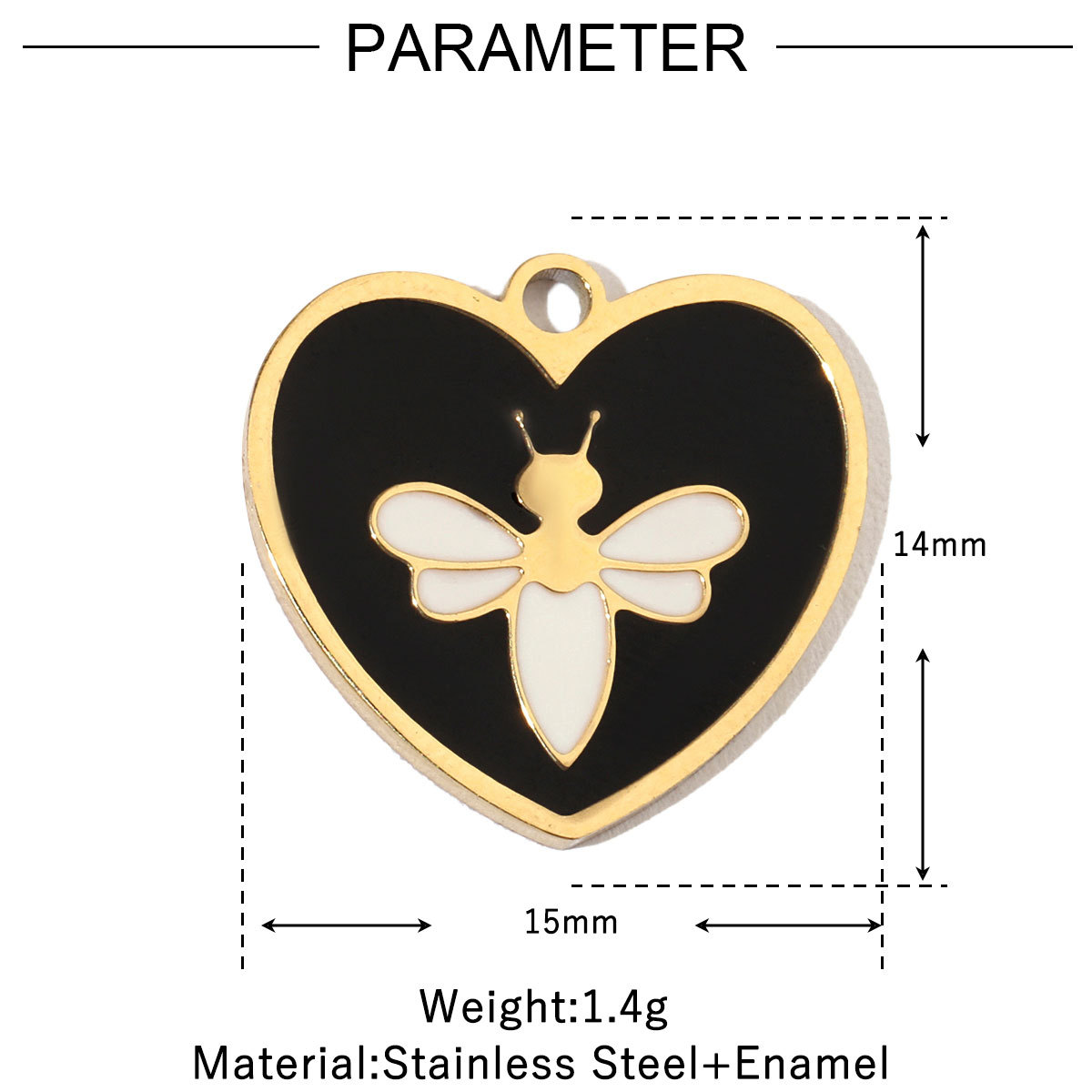 Coconut Snake Bee Crab Butterfly Stainless Steel Charms