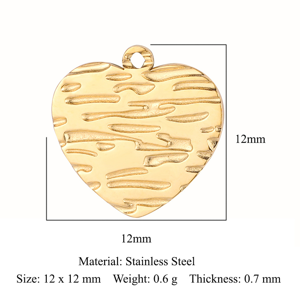 Heart Key Infinity Symbol Stainless Steel Charms