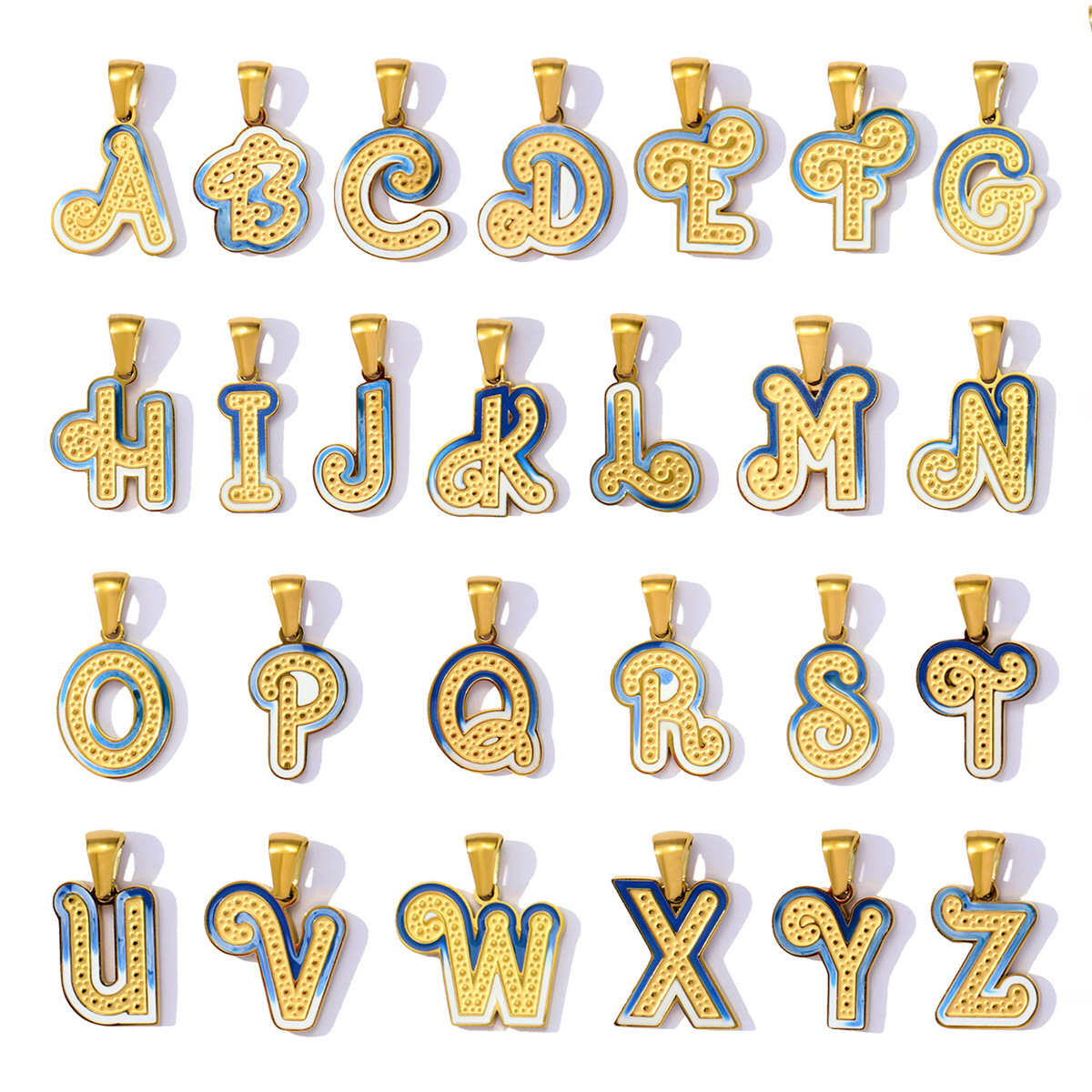 Dropping Oil 26 English Letter Charms