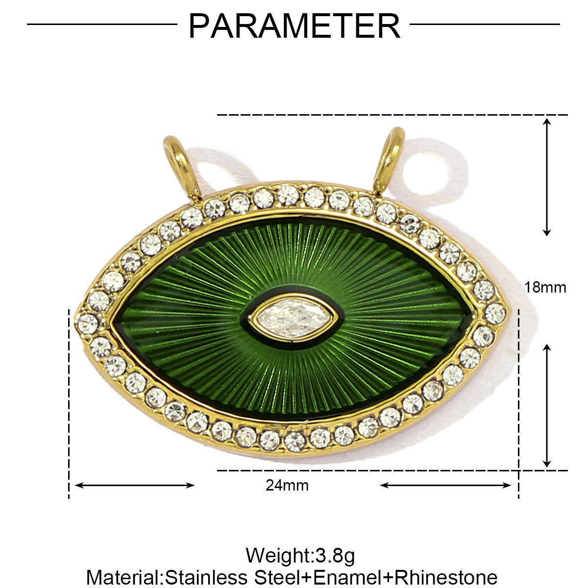 Tarot Devil's Eye Eagle Stainless Steel Charms