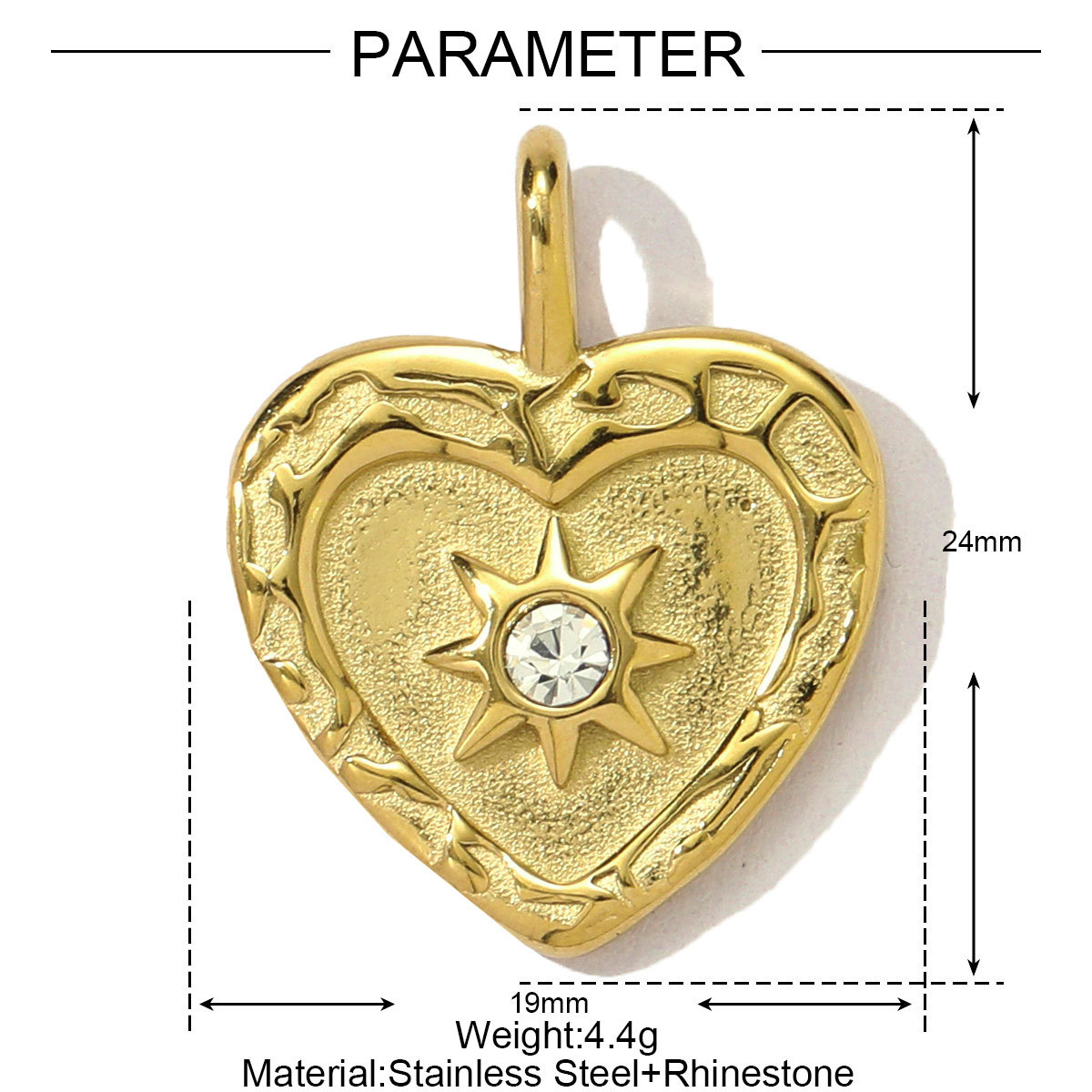 Enamel Heart Fishbone Flower Starfish Swallow Stainless Steel Charms