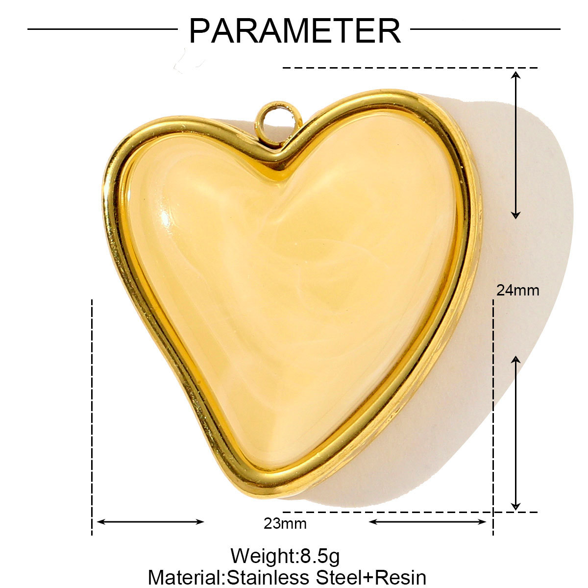 Love Four-leaf Clover Pentagram Stainless Steel Charms