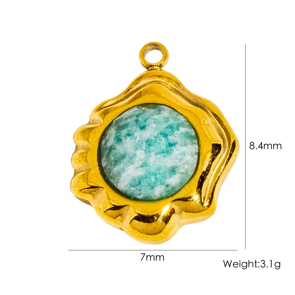 DIY Christmas Tree Flower Moon Malachite Charms